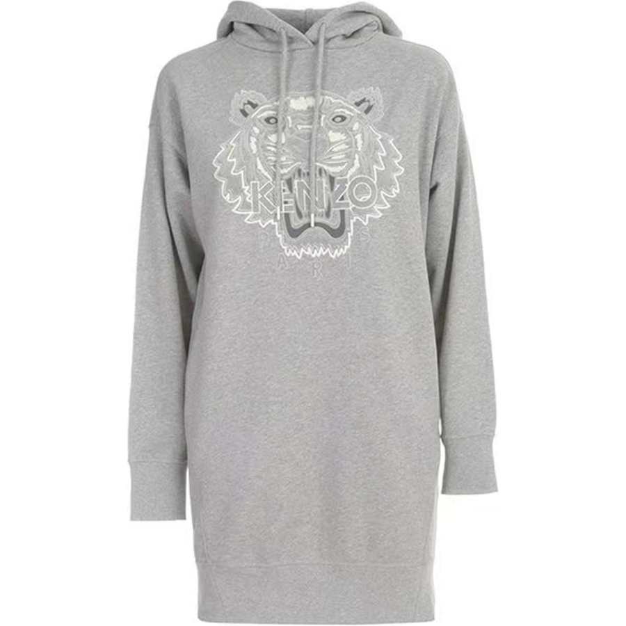 KENZO FW20 Long Sleeved Dress Women's Gray