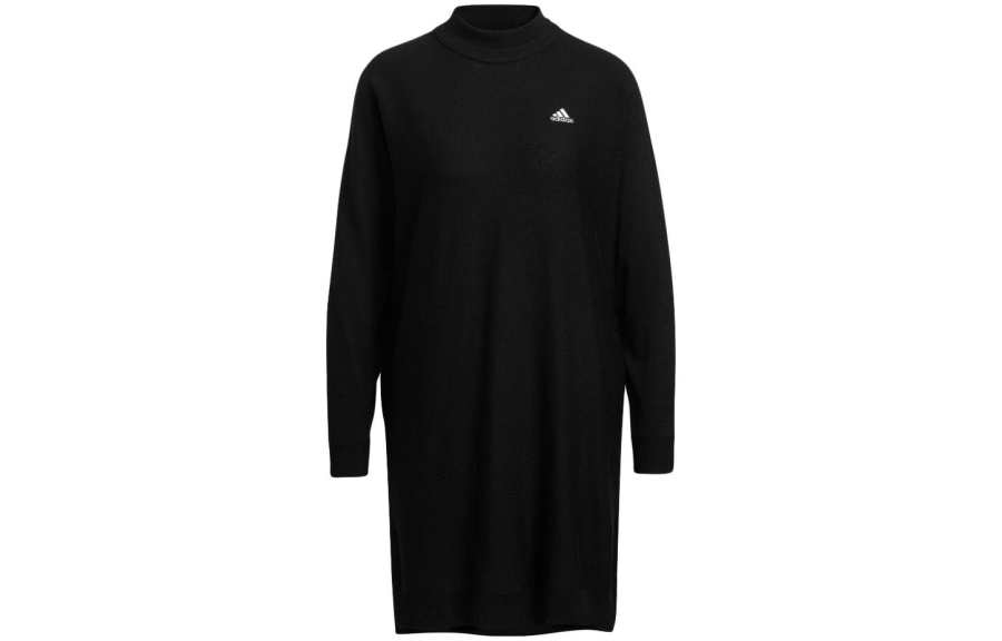 Adidas Adidas Long Sleeved Dress Japan Version Women's Black