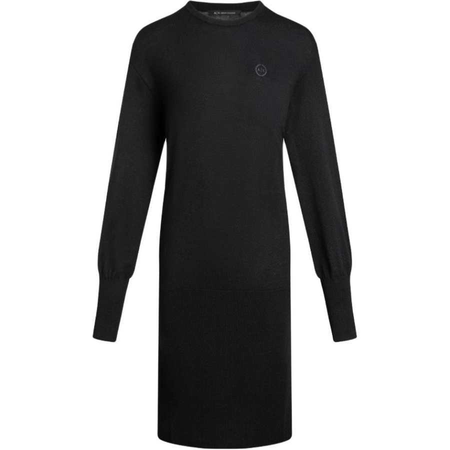 ARMANI EXCHANGE ARMANI EXCHANGEAE FW24 Long Sleeved Dress Women's Black