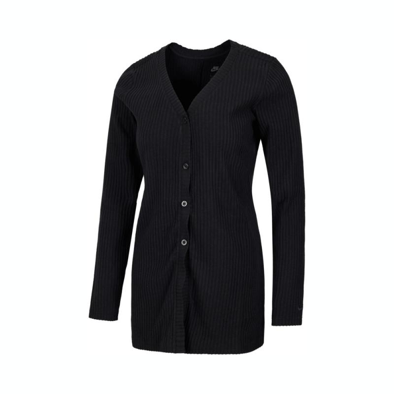 Nike Nike NSW CHLL KNT RIB CARDI Long Sleeved Dress Women's Black