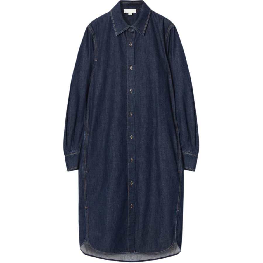 COS Long Sleeved Dress Women's Blue