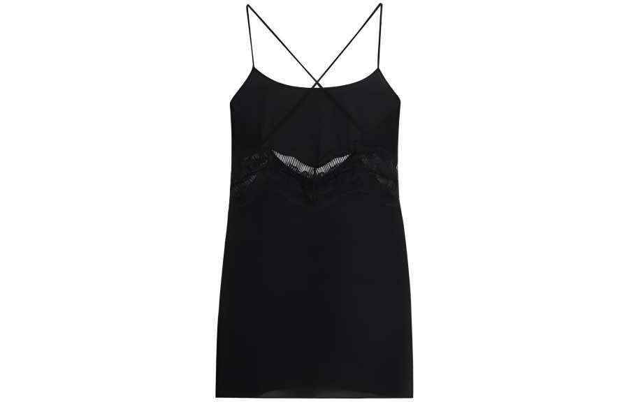 CALVIN KLEIN Black Logo Collection Slip Dress Women's Black