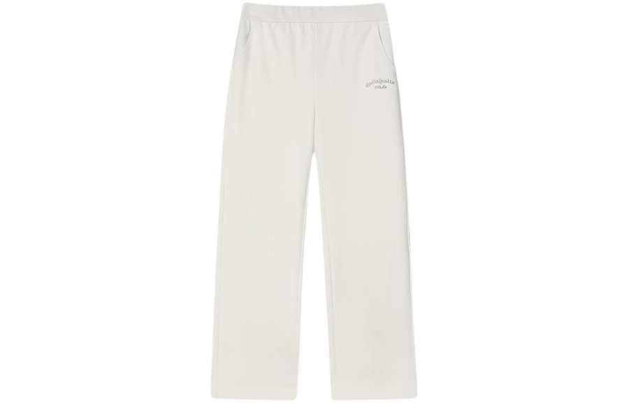 FILA Knitted Sweatpants Women's Jade Rabbit White