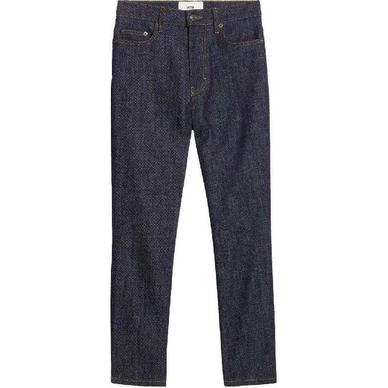 AMIPARIS Paris High-Waist Cropped Slim-Cut Jeans