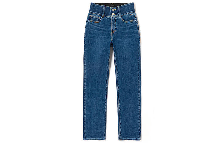 Lee Lee Jeans Women's Medium Blue Moderate Straight Fit Pants