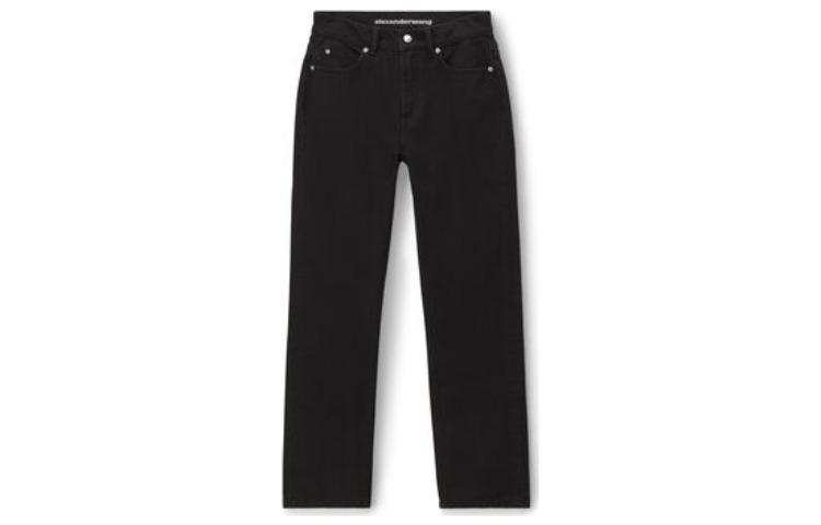 Alexander Wang Jeans Women's Black Moderate Straight Fit Pants