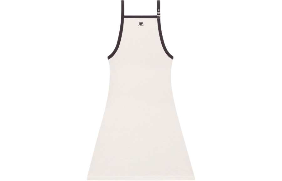 COURREGES Courrèges Buckle Contrast Dress
