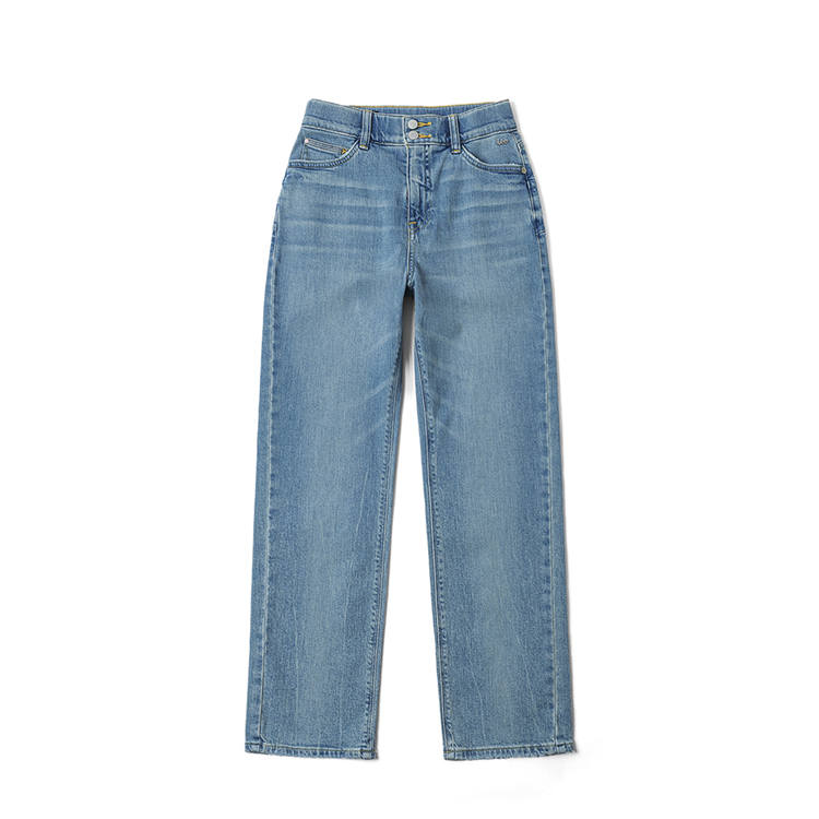 Lee Lee Jeans Women's Light Blue Thin Straight Fit Pants