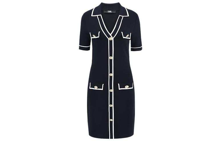 KARL LAGERFELD / Karl Lagerfeld Jeans Short Sleeved Dress Women's Black