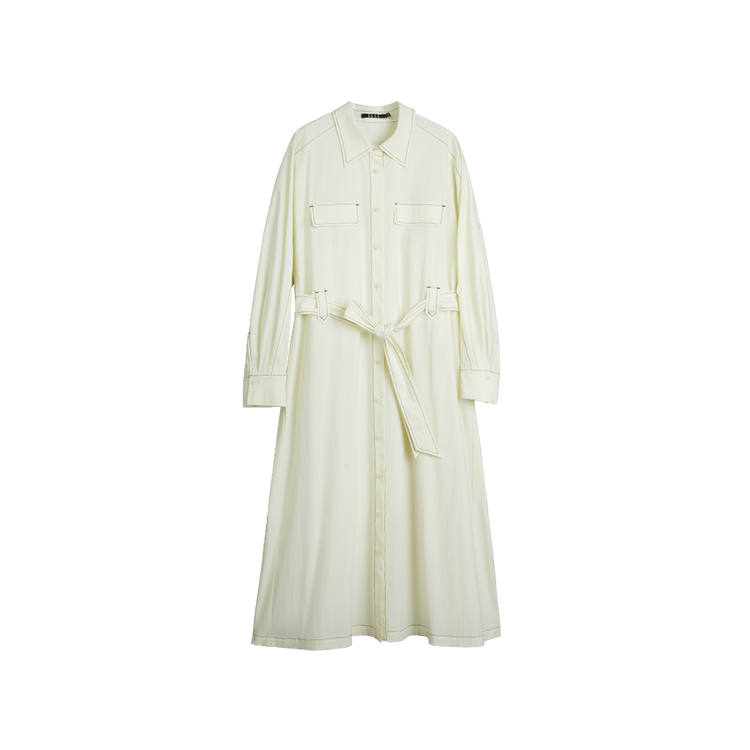 ELLE Long Sleeved Dress Women's Ecru