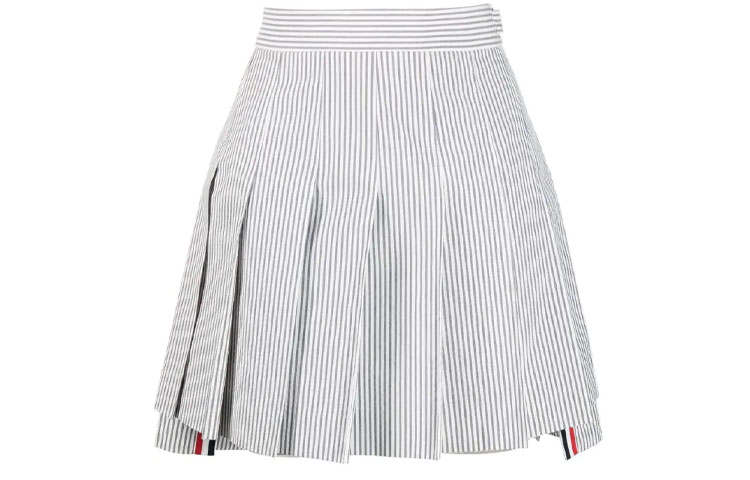 THOM BROWNE THOM BROWNE Rwb Striped Pleated Skirt