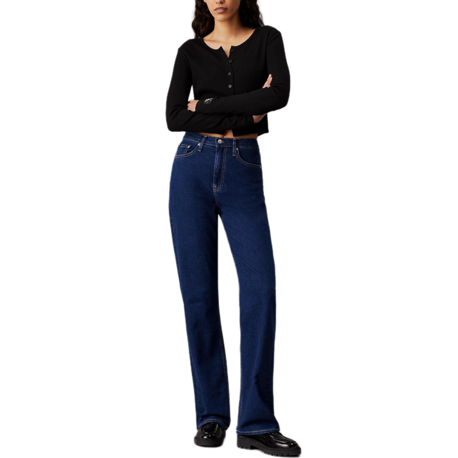 CALVIN KLEIN Jeans Europe Version Women's Dark Indigo