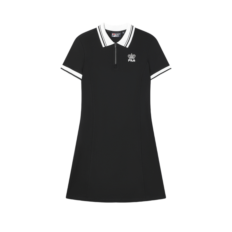 FILA Short Sleeved Dress Women's Jet Black