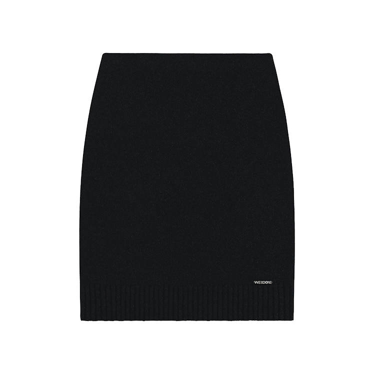 WE11DONE Knit Long Skirt Women's Black