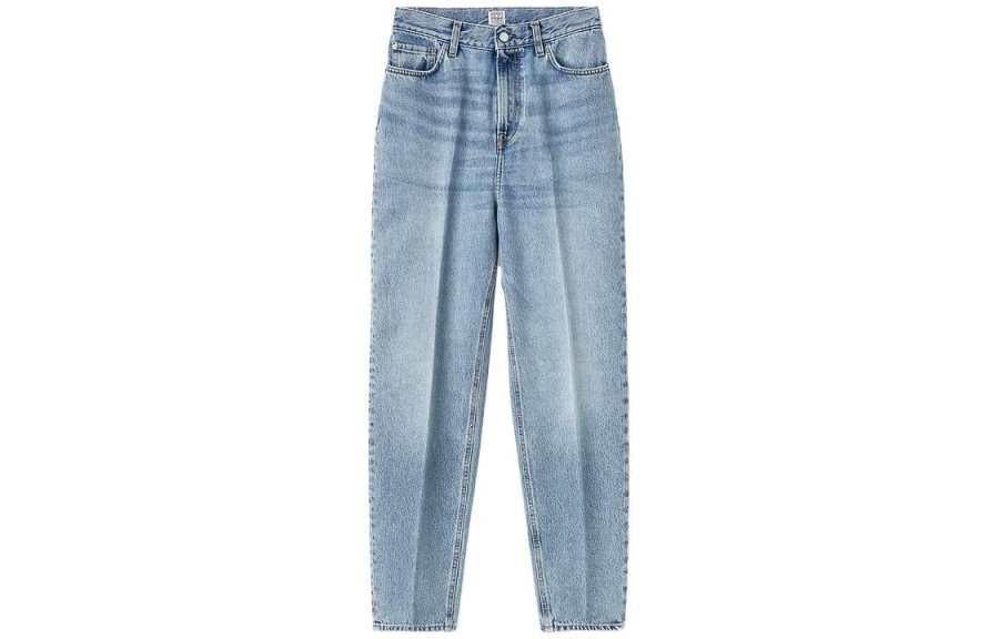 TOTEME Jeans Women's Blue Moderate Straight Fit Pants