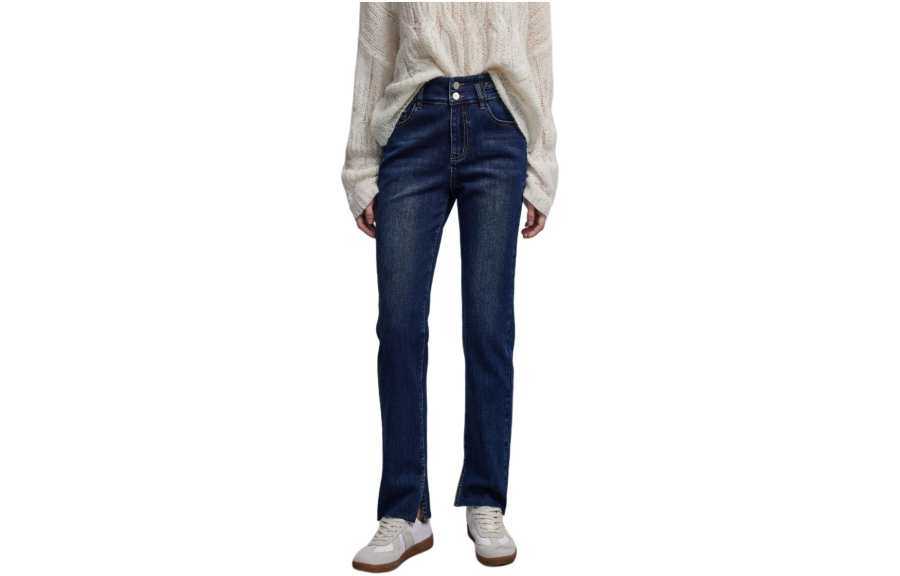 ELLE Jeans Women's Denim Blue Moderate Pencil Pants