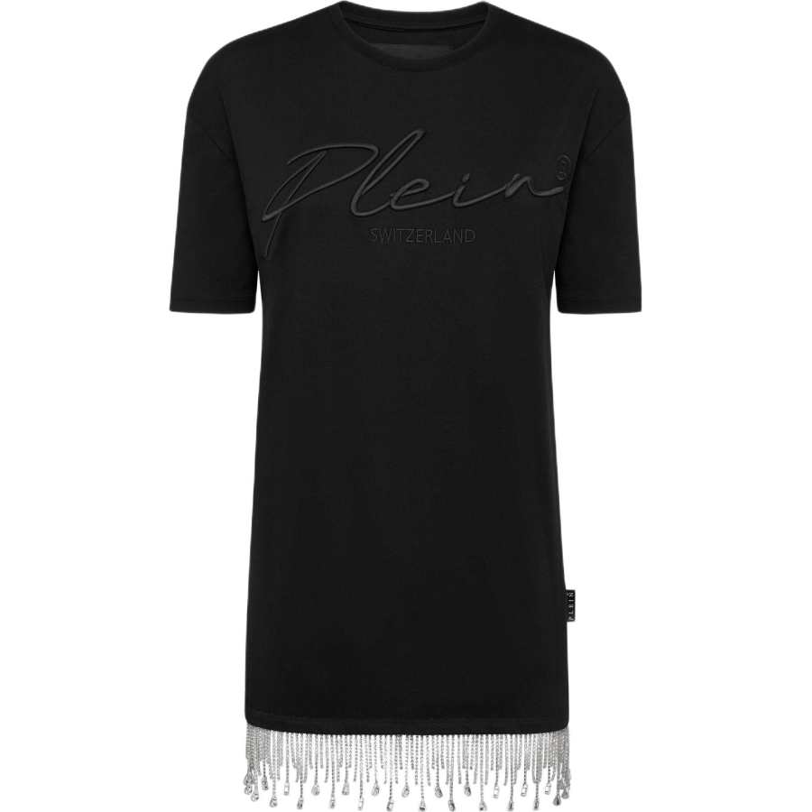 PHILIPP PLEIN Short Sleeved Dress Women's Black