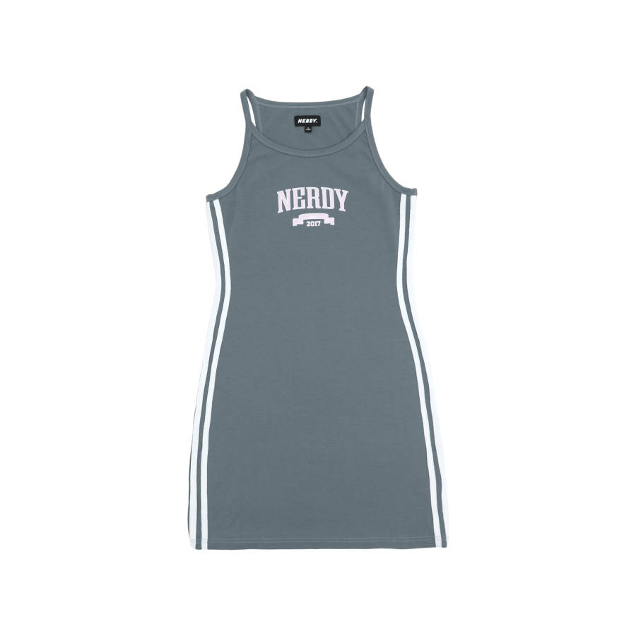 Nerdy SS24 Slip Dress Women's Gray