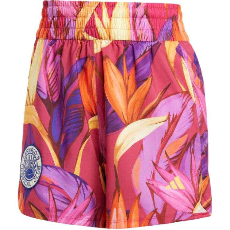 Adidas Adidas Women's Farm Rio Pacer Shorts Bold Pink/Spring Yellow/Lucid Fuchsia