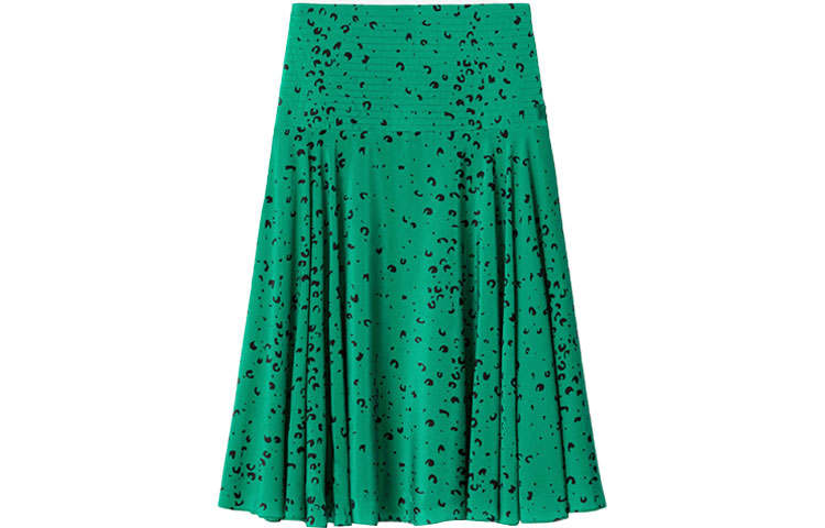 KENZO SS21 Casual Long Skirt Women's Green