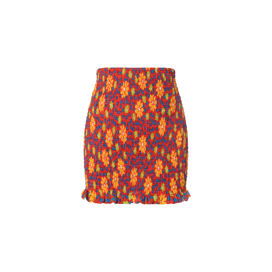 SAINT LAURENT FW21 Casual Short Skirts Women's Red