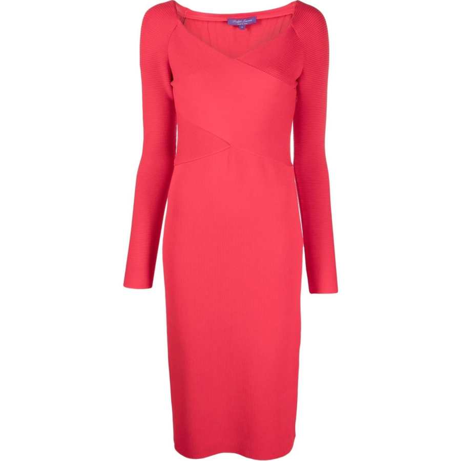Ralph Lauren Collection Cocktail Long Sleeved Midi Dress