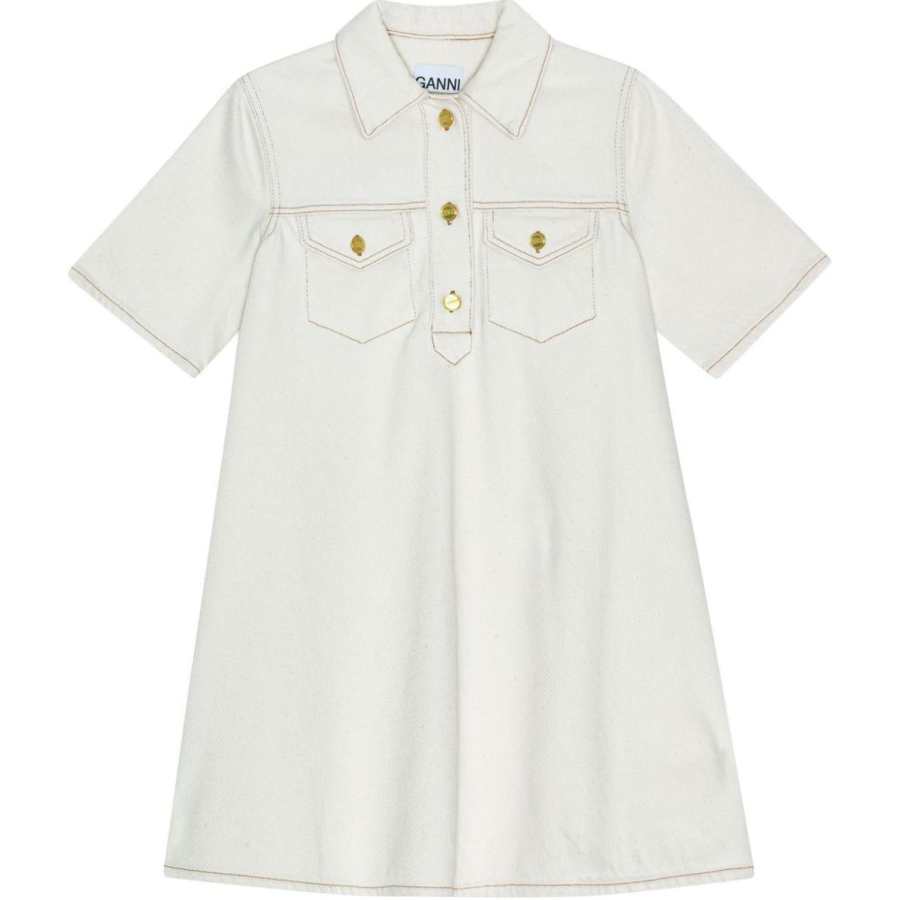 GANNI Organic Cotton Denim Minidress