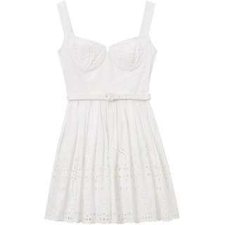 Self-portrait Self portrait Broderie Anglaise Mini Dress