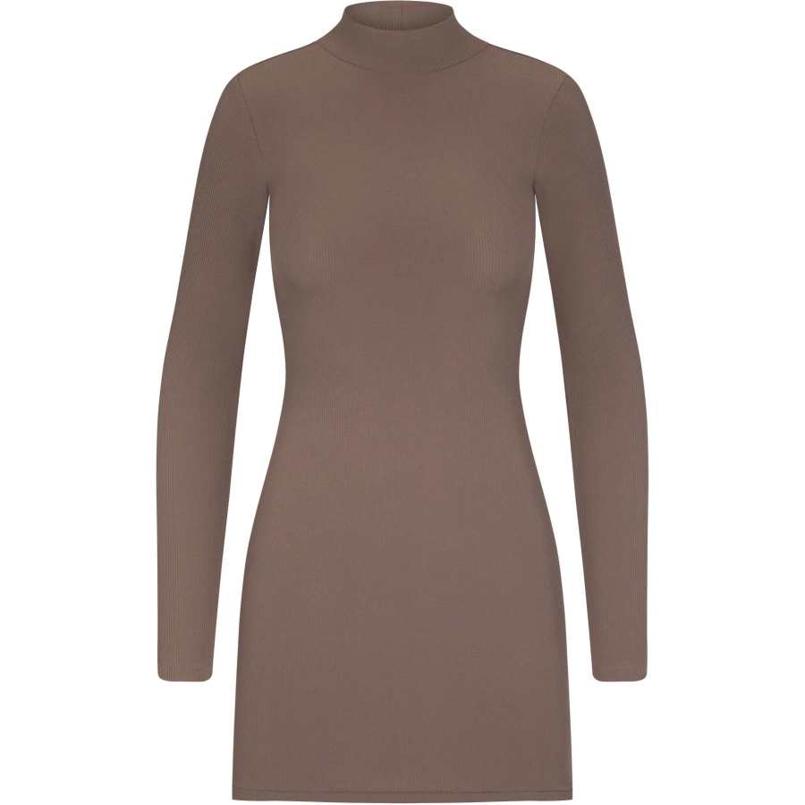 Skims SOFT LOUNGE TURTLENECK MINI DRESS Long Sleeved Dress Women's Amethyst/Amethyst
