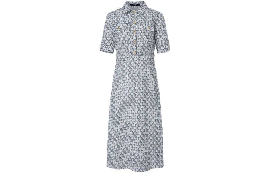 KARL LAGERFELD / Karl Lagerfeld Jeans Short Sleeved Dress Women's Multicolor