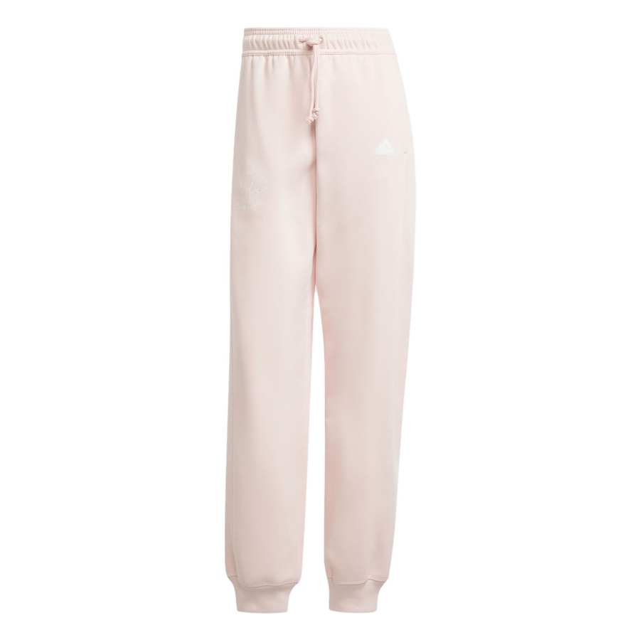 Adidas Adidas SIGNATURE PRINT FLEECE JOGGERS Knitted Sweatpants Women's Pink