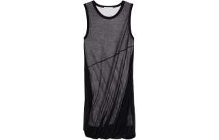 Helmut Lang Bubble sheer-overlay dress