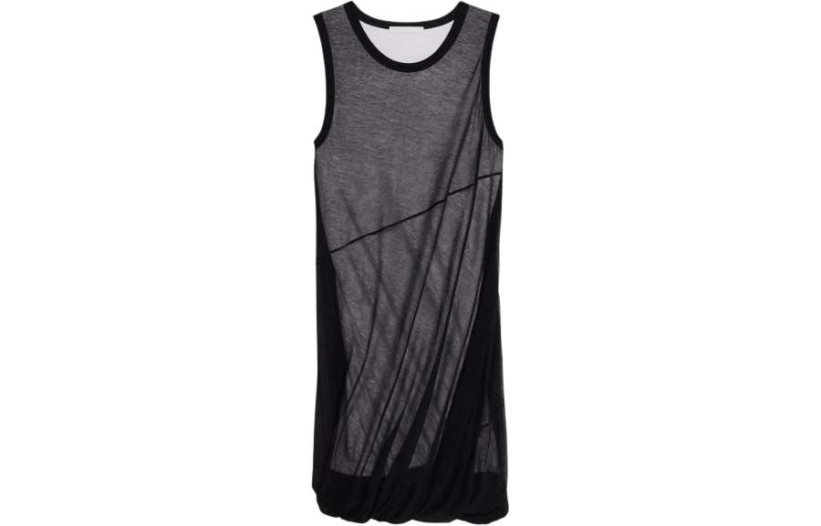 Helmut Lang Helmut Lang Bubble sheer-overlay dress