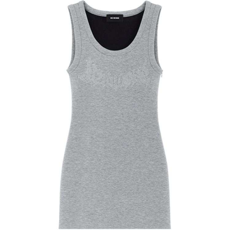 WE11DONE SS24 Sleeveless Dress Women's Gray