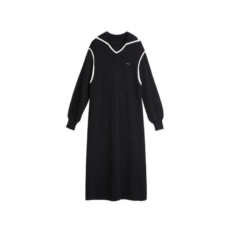 ELLE Long Sleeved Dress Women's Black