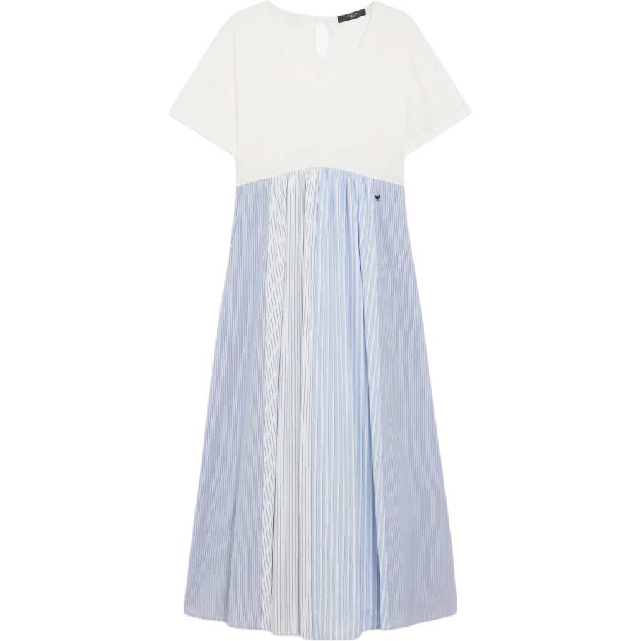 WEEKEND MaxMara Short Sleeved Dress Women's Blue White