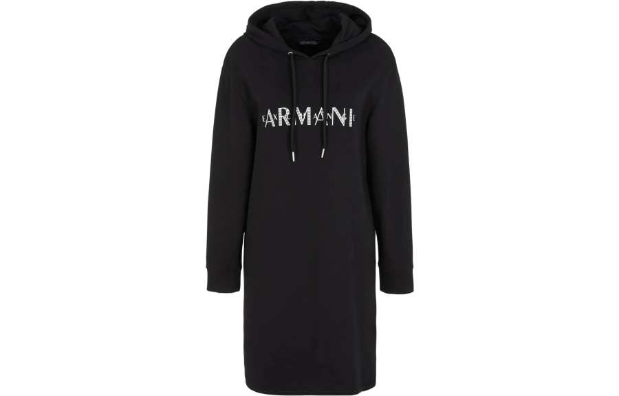 ARMANI EXCHANGE Long Sleeved Dresses Women's Hooded Moderate Mid Length