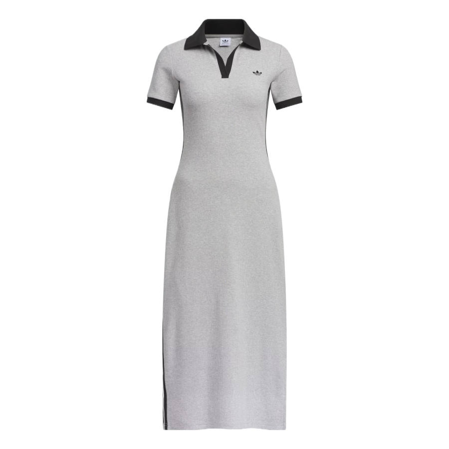 Adidas Originals Short Sleeved Dress Women's Medium Heather Gray