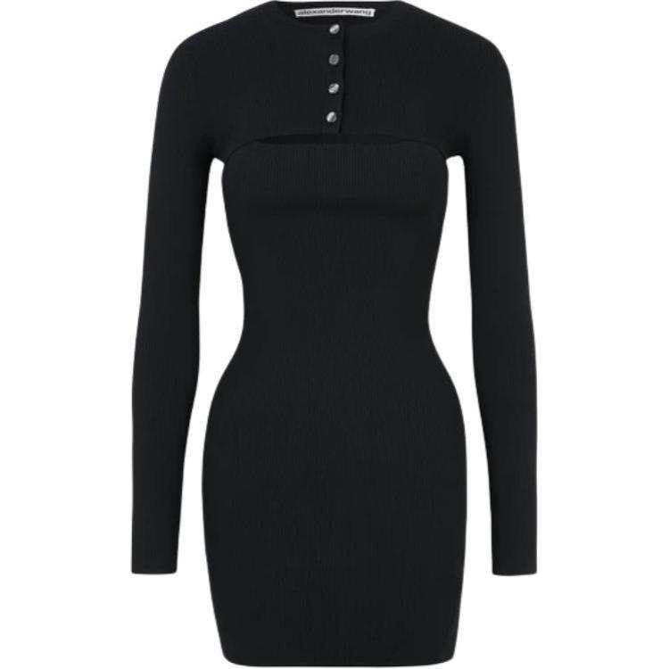 Alexander Wang Long Sleeved Dress Women's Black