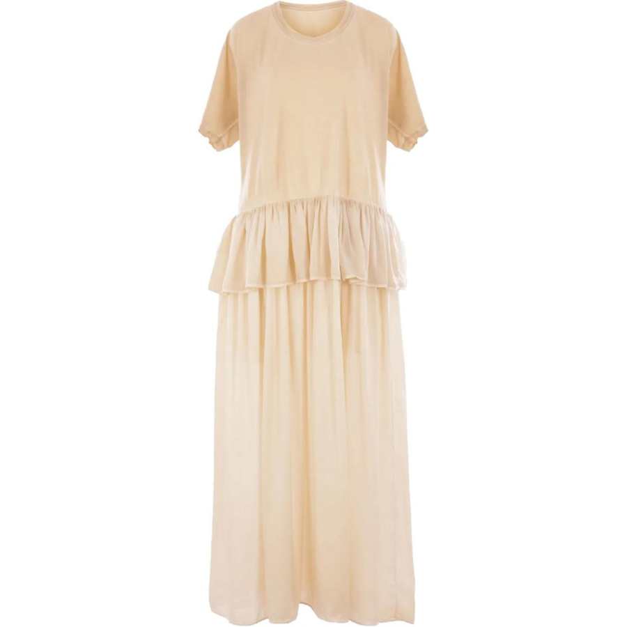 UMA WANG SS25 Short Sleeved Dress Women's Light Beige
