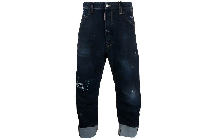 DSQUARED 2 DSQUARED 2 Jeans Men's Blue Moderate Straight Fit Pants