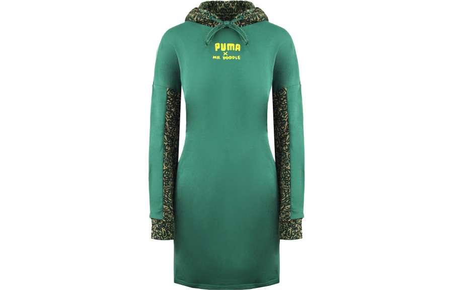 PUMA x Mr. Doodle Long Sleeved Dress Women's Green