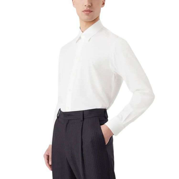 GIORGIO ARMANI Shirts Men's White Moderate