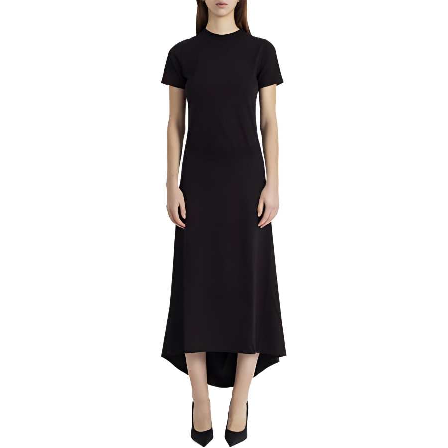 Balenciaga Short Sleeved Dress Women's Black