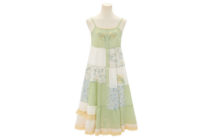 SNBL Slip Dresses Women's Green Moderate Mid Length