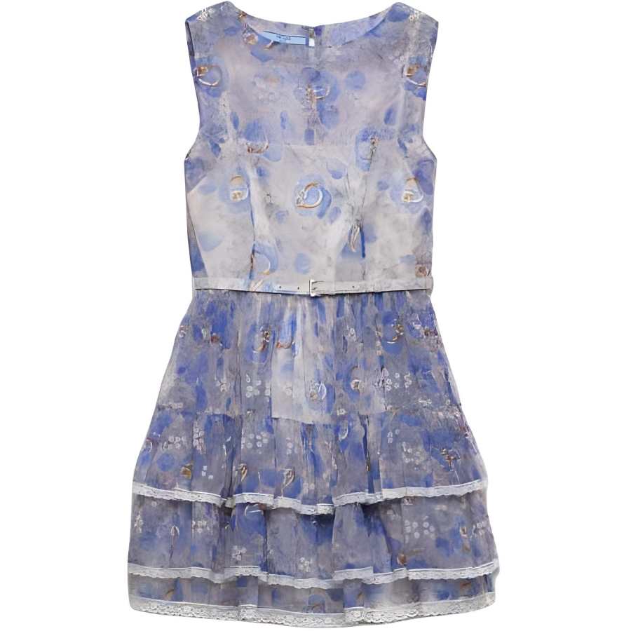 PRADA PRADA Floral print Chiffon Minidress