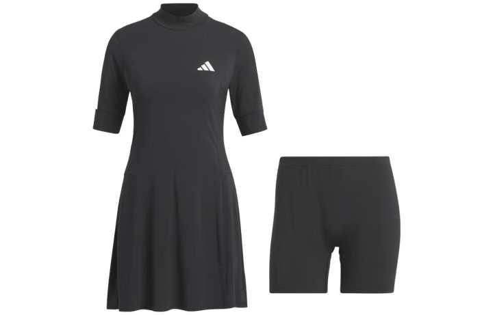Adidas Adidas Short Sleeved Dresses Women's Black Moderate Short