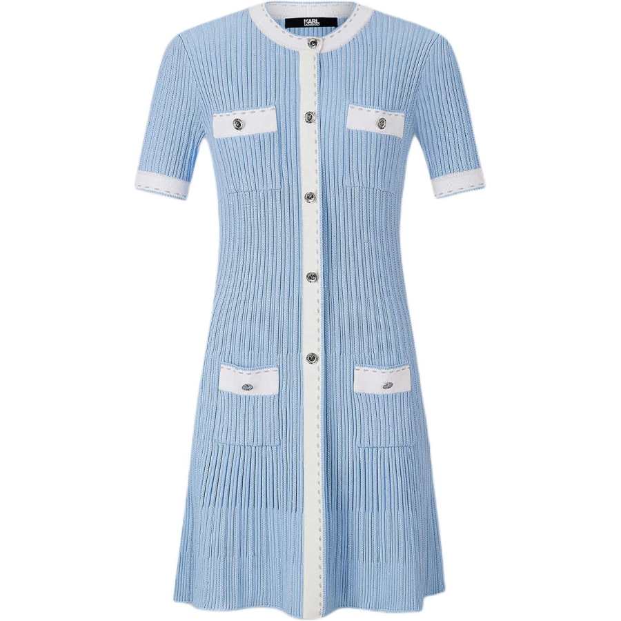 KARL LAGERFELD / Karl Lagerfeld Jeans Short Sleeved Dress Women's Blue