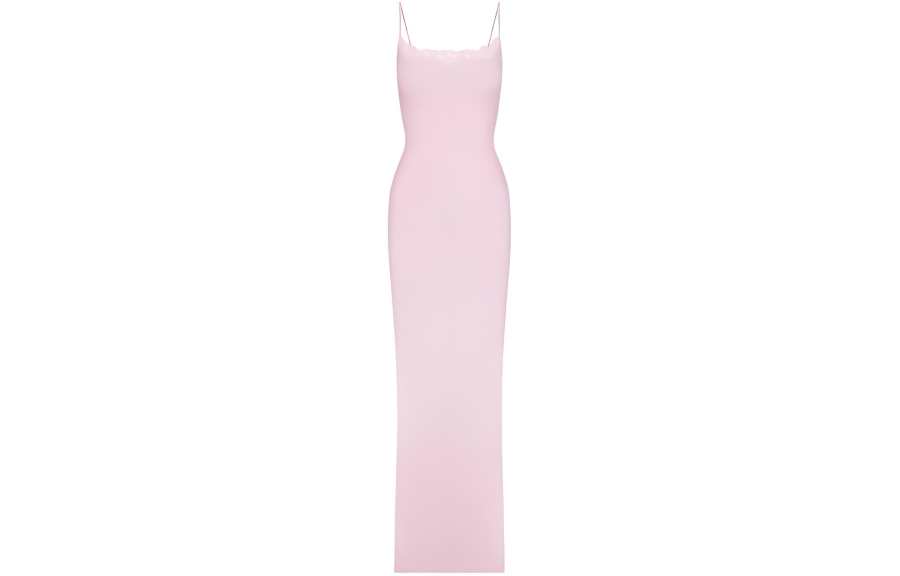 Skims Valentine's Day Collection FITS EVERYBODY LACE LONG SLIP DRESS Slip Dress Women's