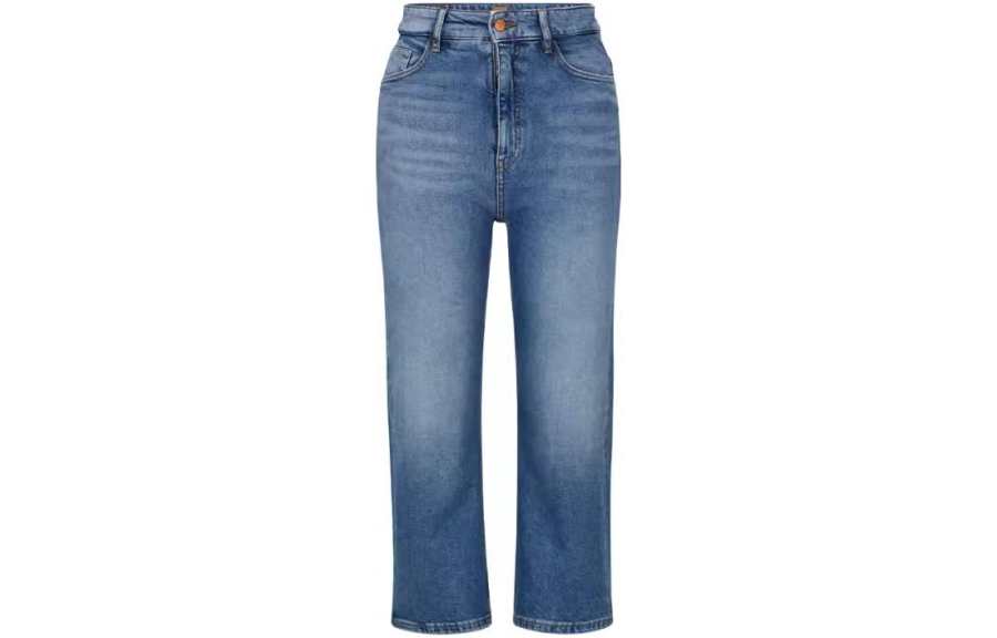 HUGO BOSS Jeans Women's Blue Moderate Straight Fit Pants